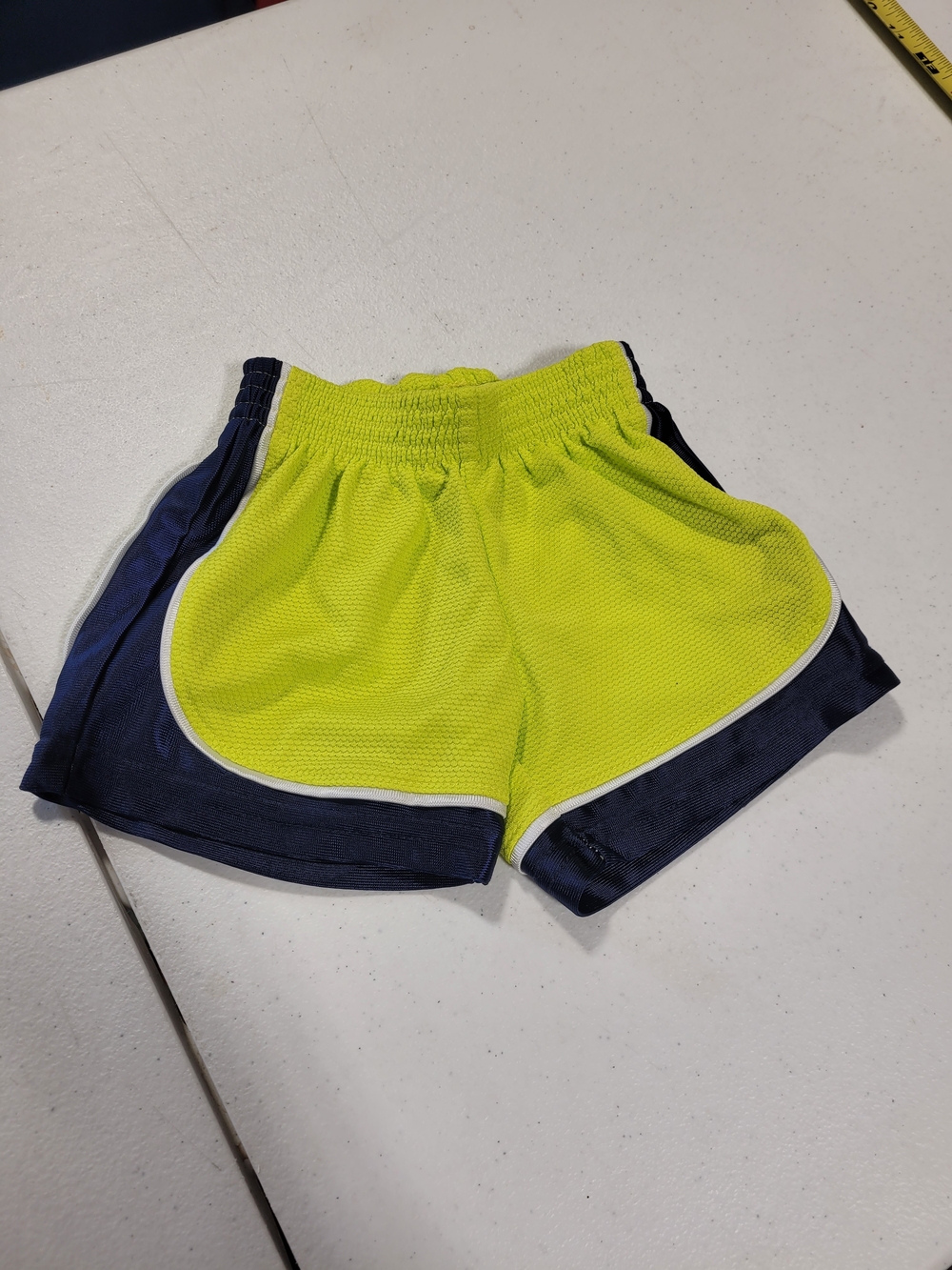 okie dokie Neon Yellow and Navy Sport Shorts